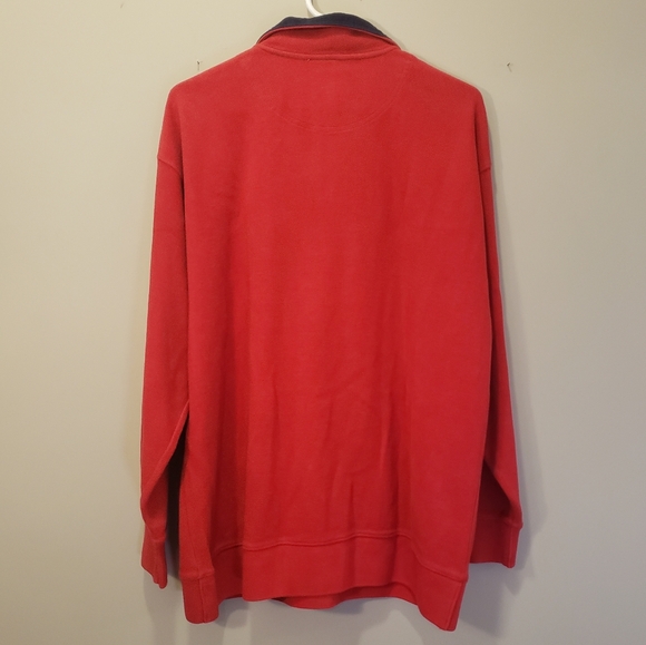 Disney Store Winnie the Pooh & Piglet Sweater Pullover Zip Embroidered Red M - Picture 2 of 8